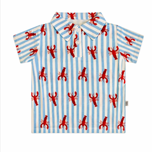 Little Pinchers Polo Shirt - Crawfish