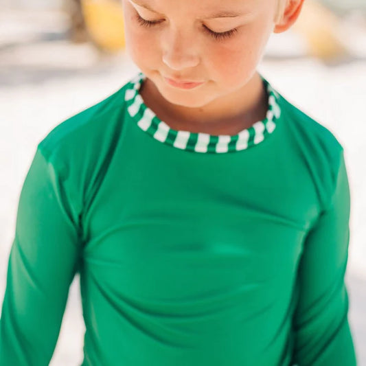 Swim - Gingham Rashguard Swim Shirt (4 Colors)