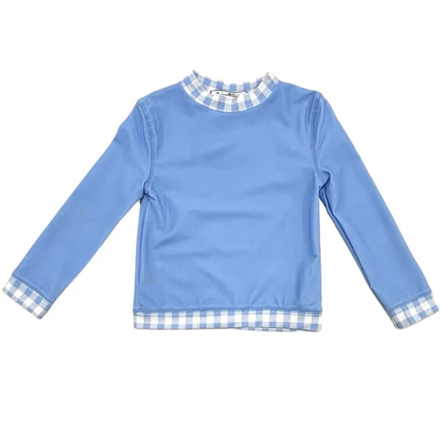 Swim - Gingham Rashguard Swim Shirt (4 Colors)
