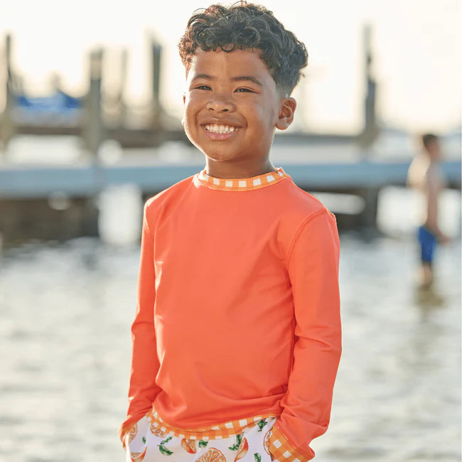 Swim - Gingham Rashguard Swim Shirt (4 Colors)