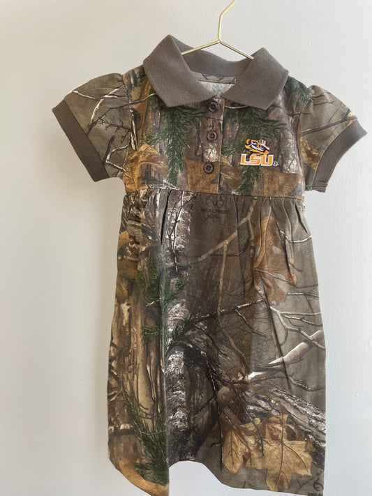 LSU Camo Polo Dress