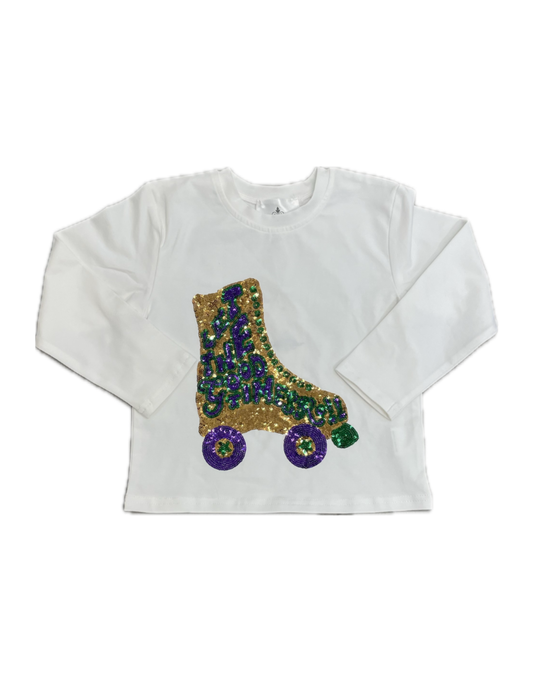 Mardi Gras Rollerskate Seqin Tee