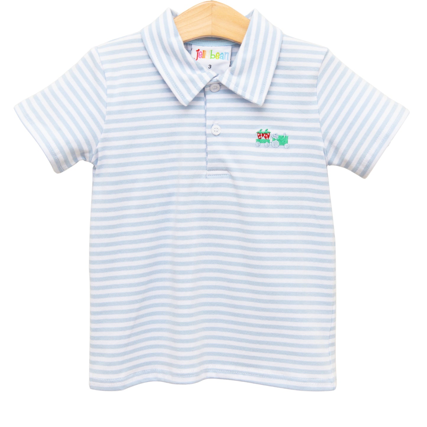 So Berry Sweet Tractor Polo Shirt - Strawberry