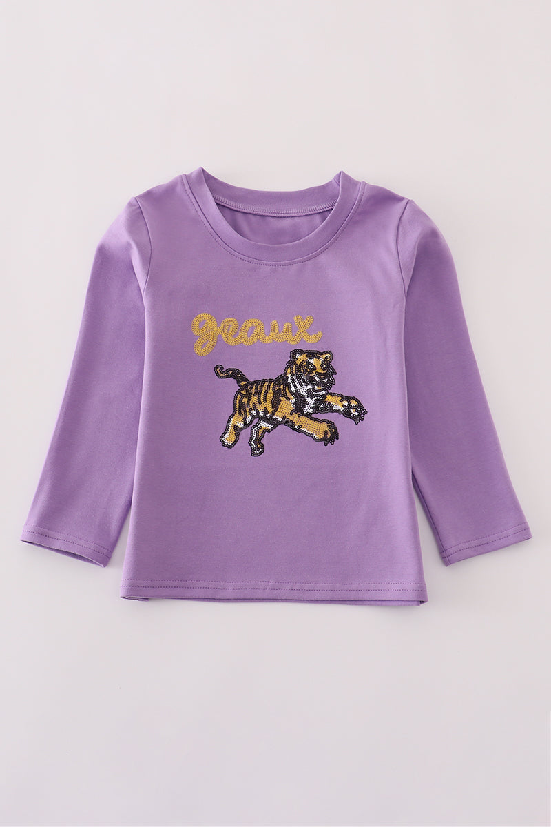 Geaux Tiger Sequin LS Shirt