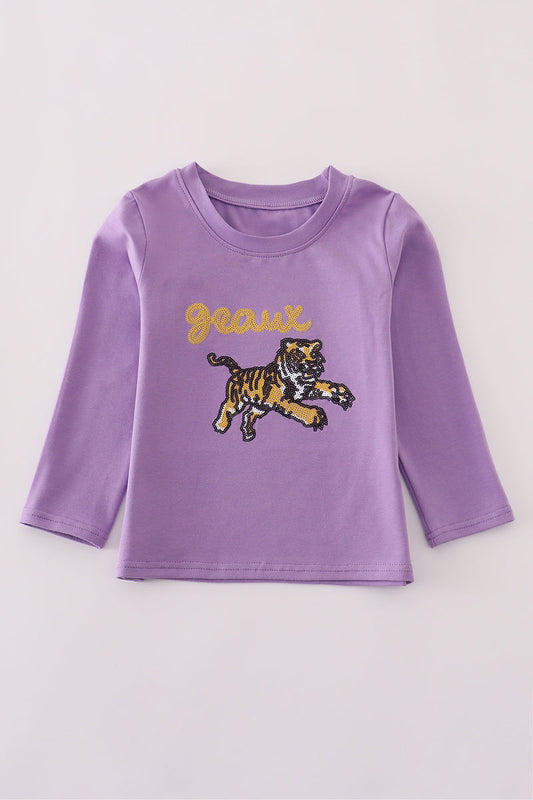 Geaux Tiger Sequin LS Shirt