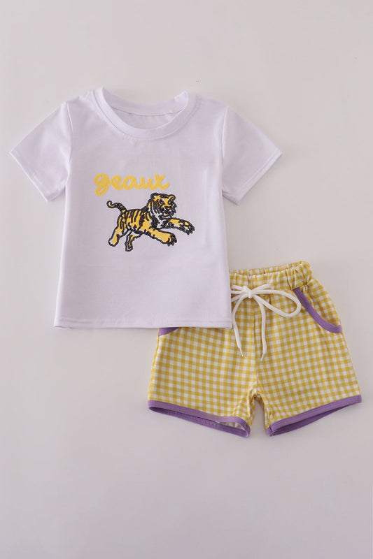 Geaux Tiger Sequin Short Set