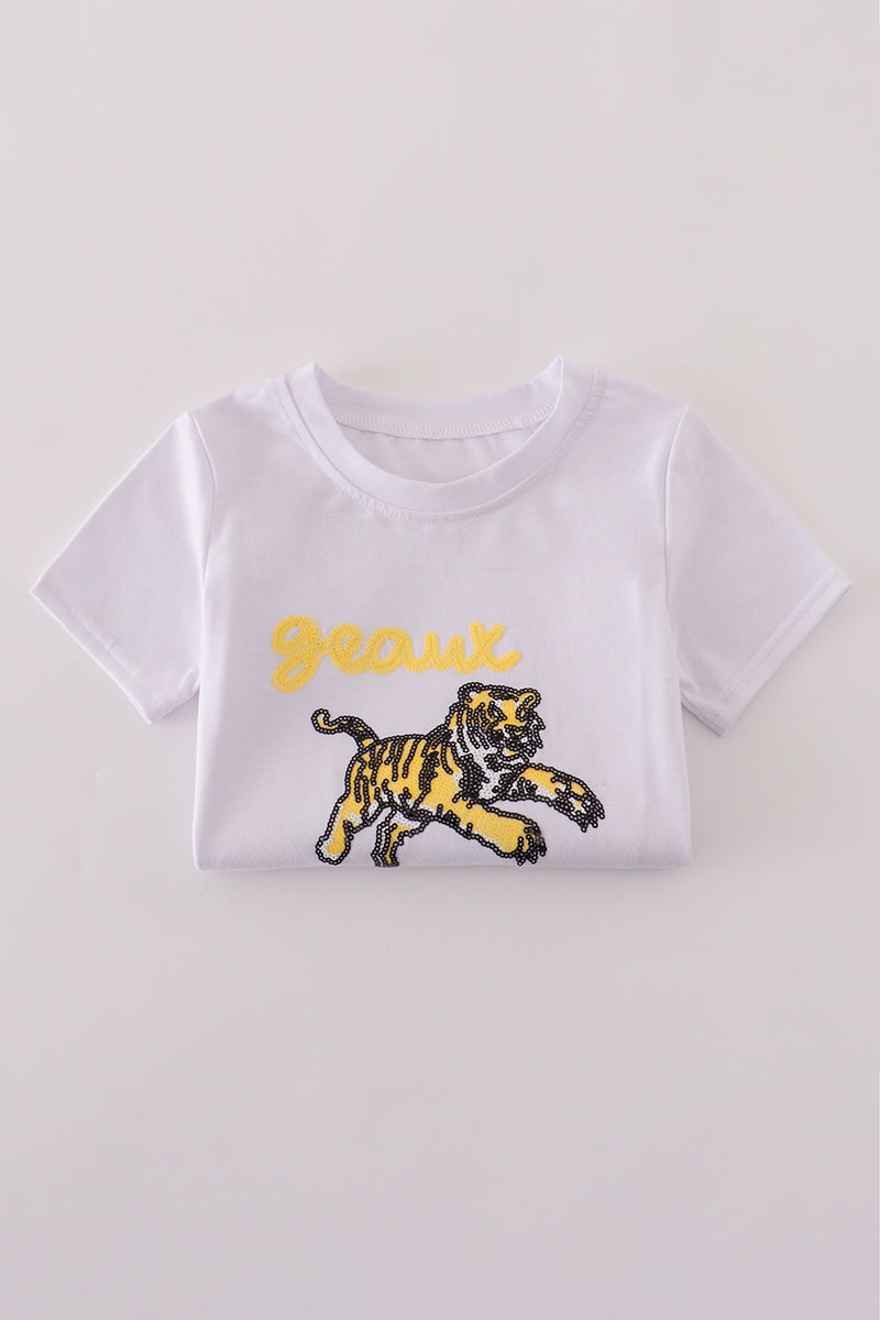 Geaux Tiger Sequin Short Set