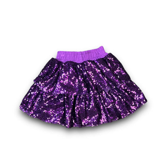 Purple Sequin Skirt