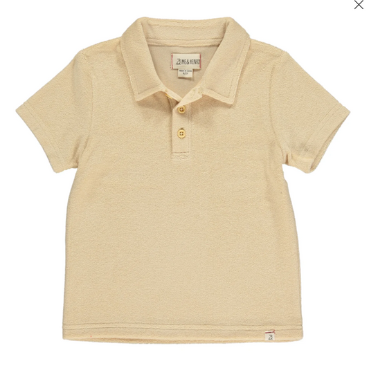 Watergate Terry Towelling Cream Polo