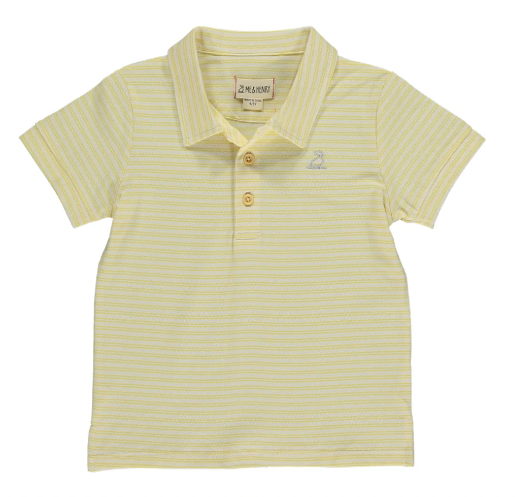 Starboard Yellow/Cream Stripe Polo