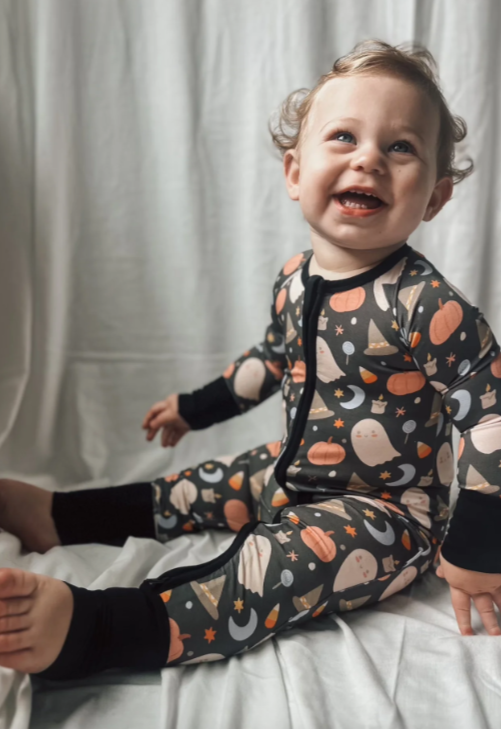 PJ’s - Halloween Bamboo Zippy PJs