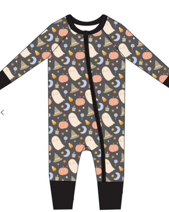 PJ’s - Halloween Bamboo Zippy PJs