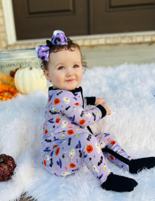 PJ - Halloween Zipper Onesie (2 Colors)