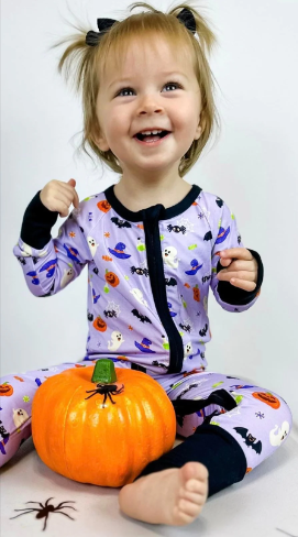 PJ - Halloween Zipper Onesie (2 Colors)