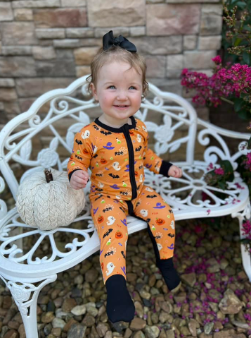 PJ - Halloween Zipper Onesie (2 Colors)