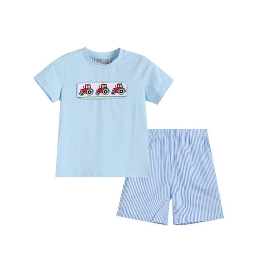 Tractor Smocked Set