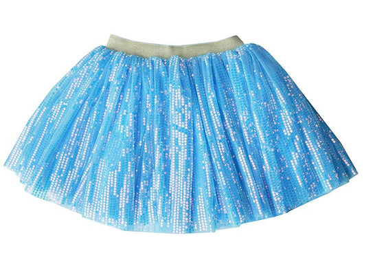 Tutu - Sequin Cascade Confetti Tutu: Blue