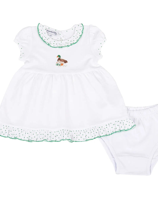 Mallard Pond Embroidered Dress