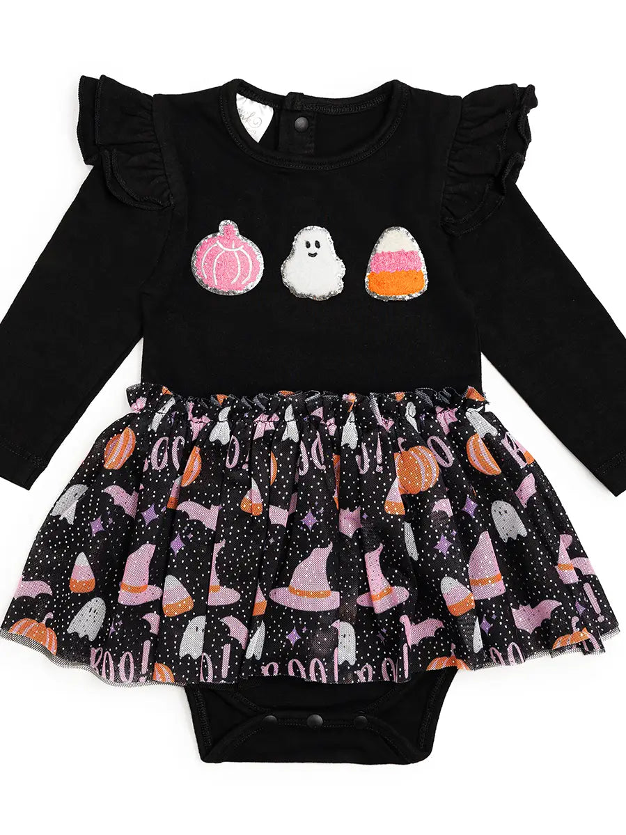 Boo Halloween Tutu Bodysuit
