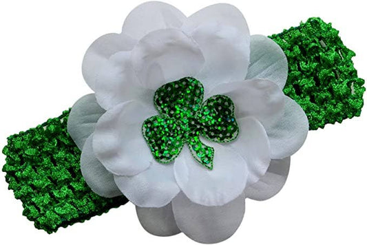 St. Patrick's Day Sparkling Shamrock Baby and Toddler Headba