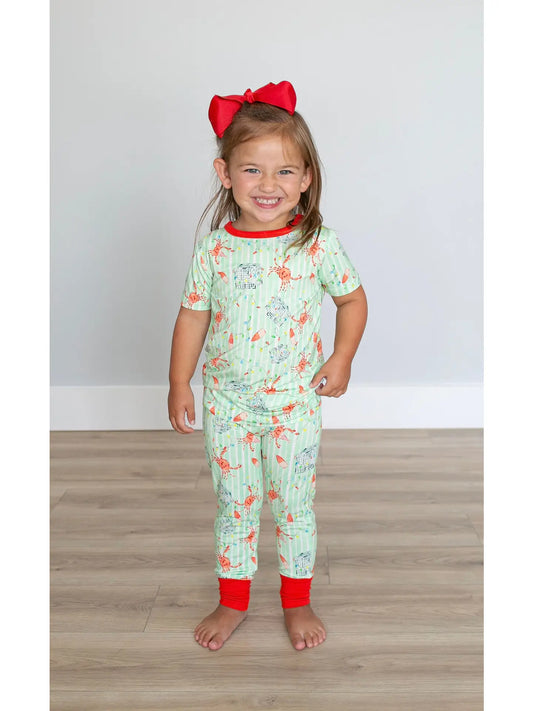 Crab Trap Christmas Pajama Set