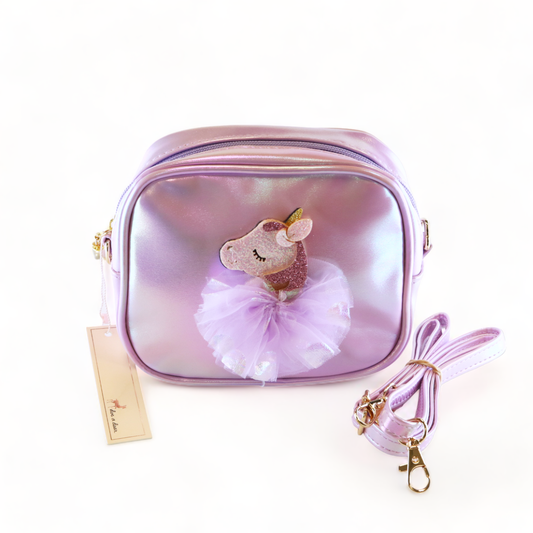 Purse - Purple Unicorn Holographic Purse