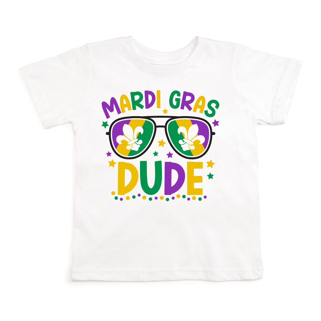 Mardi Gras Dude Short Sleeve T Shirt