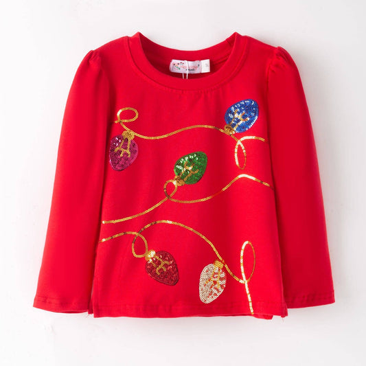Christmas Lights Sequin Shirt