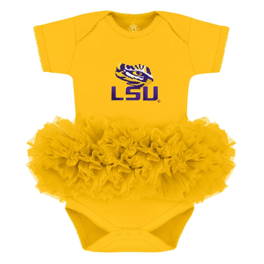 LSU Tigers Gold Tutu Bodysuit