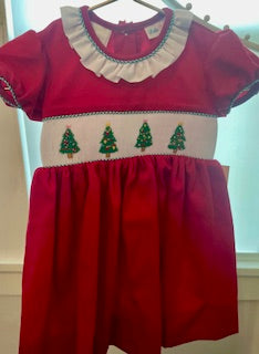 Lulu Bebe Tree Smocked Waist Dress