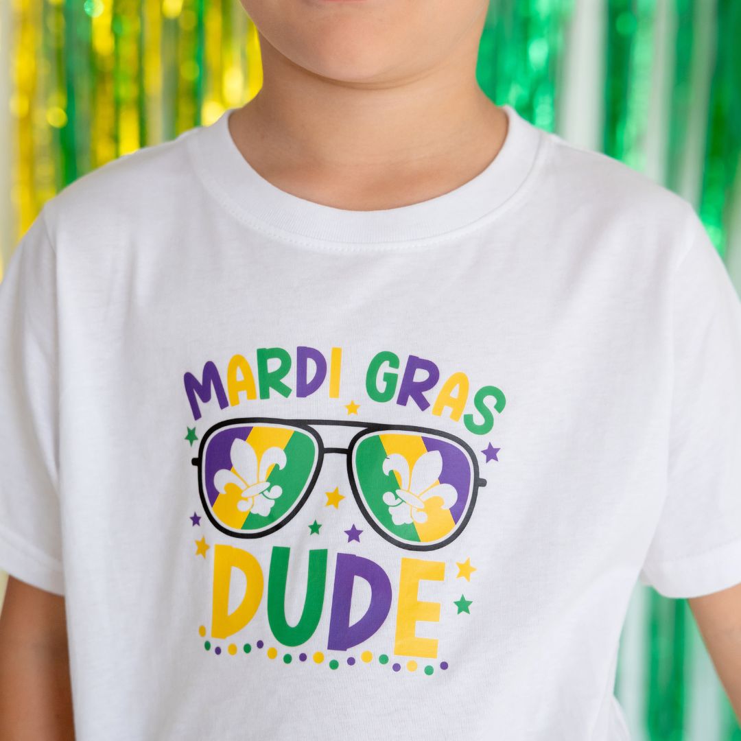 Mardi Gras Dude Short Sleeve T Shirt