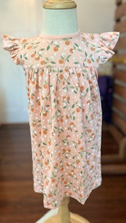 Orange Blossom Flutters Toddler Dress