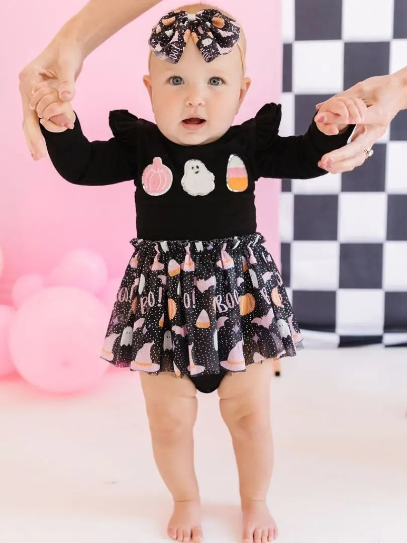 Boo Halloween Tutu Bodysuit