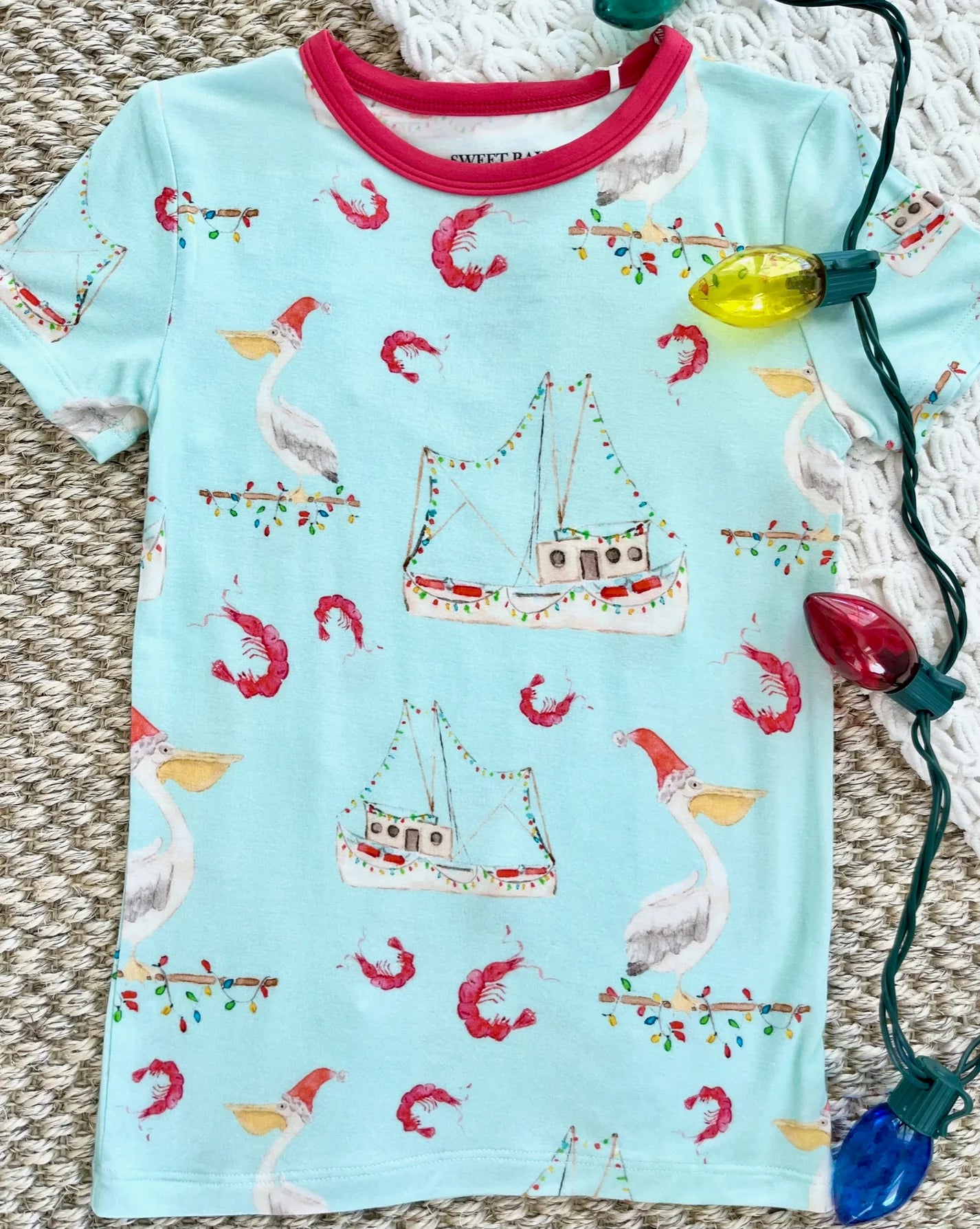 Shrimp Boat Christmas Pajama Set