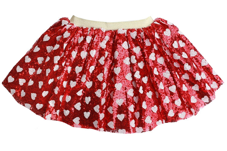 Red Sequin Heart Tutu