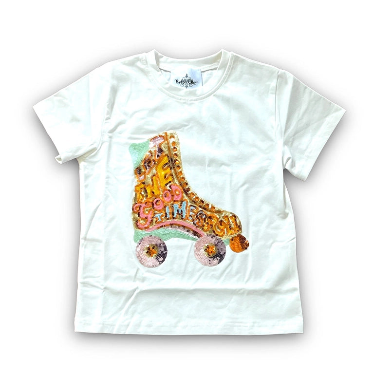 Rollerskate Sequin Tee