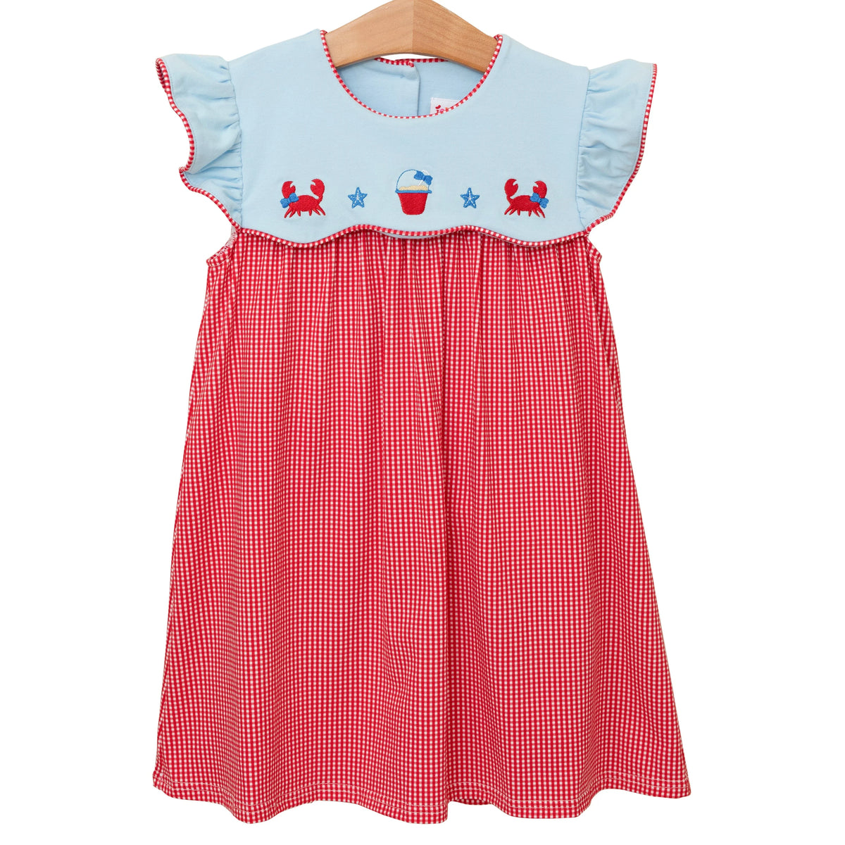 All American Summer Scallop Crab/Beach Dress